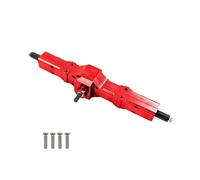 RC front rear axle Compatible With WPL C14 C24 B14 B24 B16 B36 1/16 RC For Rock Truck Crawler Car Parts Metal Front Middle Rear Bridge Axle Gear Box(Red,Rear)