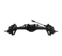 RC Front Rear Axles Set For Axial For Capra 1.9 For Unlimited Trail For Buggy For UTB For Currie F9 1/10 Aluminum Alloy Front And Rear Portal Axle RC Crawler Car Upgrade(Black,Front)