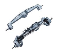 RC Front Rear Axles Set For Axial For Capra 1.9 For UTB AXI03004 AXI03000T1 T2 For Buggy F9 RC Car Parts CNC Machined Aluminum Integrated Front Rear Portal(Gray,1Set)