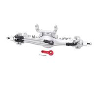 RC Front Rear Axles Set For Axial For SCX10 II 90046 90047 1/10 Aluminum Front Rear Straight Complete Axles Set Servo Mount RC Crawler Upgrade Parts(Silver,Front)