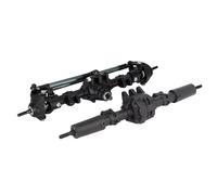 RC Front Rear Axles Set For Axial For SCX10 II 90046 90047 1:10 RC Car Front Rear Straight Complete Axle RC Crawler Upgrade Parts(Size3)