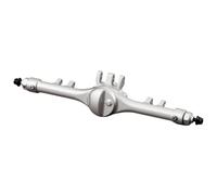 RC Front Rear Axles Set For Axial For SCX10 II VS4-10 F10T Front Rear Straight Axle Set Machined Aluminum Clear Black All Inclusive Assembly Model(Silver,Rear)