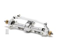RC Front Rear Axles Set For Axial For SCX24 90081 C10 B-17 1967 2019 For Wrangler 1/24 RC Complete Edition Front Rear Axle(Silver,Front)