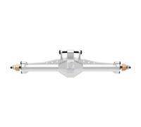 RC Front Rear Axles Set For TRX4M 1/18 Upgrade For Racing Isokinetic 3-Section CVD Front And Rear Axles Maximum Steering Angle 52° Wider +5MM RC Crawle(Silver,Set)