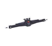 RC Front Rear Axles Set For Vanquish H10 1/10 CNC Aluminum Front Rear Straight Axle Complete Axles RC Crawler Car Optic Upgrade Parts(Black,Rear)