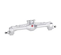 RC Front Rear Axles Set For Vanquish VS4-10 For Phoenix F10 For LCG 1/10 Machined Aluminum Front And Rear Portal Axle Chassis Upgrade Parts RC Crawler(Silver,Rear)