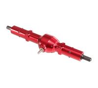 RC Front Rear Axles Set For WPL B16 B36 For JJRC 1/16 Six Wheel Drive Military Kagas Half Truck Upgrade Accessories Metal Mid Bridge Assembly(Red)
