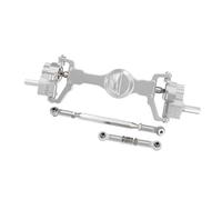RC Front Rear Axles Set For WPL C14 C24 B14 B24 B16 B36 C64 C64-1 1/16 C74-1 1/10 CNC Aluminum Front Rear Portal Axle Set Complete Axles RC Car(Silver,Front)