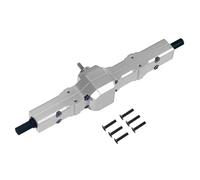 RC Front Rear Axles Set For WPL For Henglong For Feiyu For JJRC D12 Military Card Remote Control Car Metal Upgrade Modification Parts Rear Axle Total(Silver)