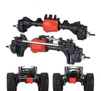 RC Front Rear Bridge Compatible With Traxxas For TRX4 1/10 RC For Rock Crawler Car Upgrades Parts Modification Spare Metal Front Rear Portal Axles(1set)