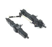 RC Front Rear Bridge Compatible With WPL C14 C24 B14 B24 B16 B36 For JJRC FY 1/16 RC Car Upgrade Parts Replacement Accessories Metal Front Rear Axles(Black)