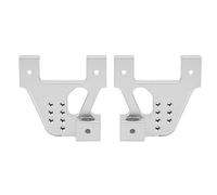 RC Front Rear Suspension Bracket, Replacement for RGT Crawler EX86100 1/10 Car, Lightweight Aluminium Alloy Upgrade Kit with Corrosion Resistance, for Off - Road Crawling and Rock (Silver R86017S)