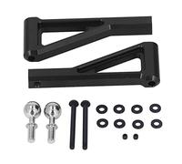 RC Front Upper Swing Arm Professional Front Upper Suspension Arm Upgrades Part for ARRMA 1/7 1/8 RC Car (Black)