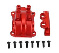 RC Gearbox Cover, Aluminum Differential Housing with RC Upgrade Parts for 1 10 Scale Remote Control Cars Red (Red)