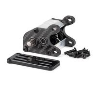 RC Gearboxes For LCG Rig 1/10 Ultralight Dual Motor Transmission 48P Overdrive Dig Tiny Gearbox RC Crawler(Silver)