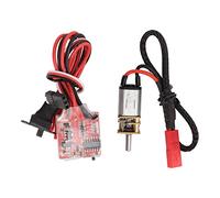 RC Geared Motor Torsion, Electric Speed Reduction Motor, 30A Brushed ESC with JST Plug, Remote Control Model Car Accessories for Orlandoo 135/ DIY Small Car and Robot (50rpm)