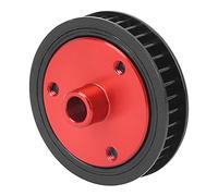 RC Gears, RC Car Motor Gears Motor Rubber Belt Modified Combination Fit for Axial SCX10 Car Model (Black)