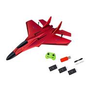 RC Glider Plane Flying Toy for Kids Gift with Light and 150M Height, Red