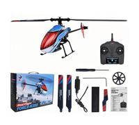 RC Helicopter, K200 4CH Single Blade Flybarless Remote Control Helicopter with Altitude Hold, Optical Flow, 6-Axis Gyro, Low-Voltage Alarm, Gift for Teens Adults - 1 Battery