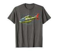 RC Helicopter RC Flying Electric Model Remote Control T-Shirt, Men, Asphalt Grey, 4X-Large