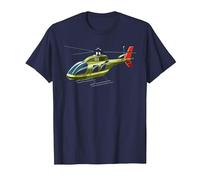 RC Helicopter RC Flying Electric Model Remote Control T-Shirt, Men, Navy Blue, 4X-Large