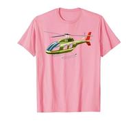 RC Helicopter RC Flying Electric Model Remote Control T-Shirt, Men, Pink, 3X-Large