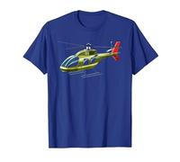 RC Helicopter RC Flying Electric Model Remote Control T-Shirt, Men, Royal Blue, 3X-Large