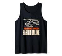 RC Helicopter RC Heli Pilot Remote Control Heli Gift Tank Top