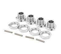 RC Hex Coupler Kit, 4Pcs 17MM Wheel Hex Coupler for Aluminum Alloy Toy Car Hex Driver, 1/8 Scale RC Vehicle Accessories for Model Car Enthusiasts and DIY Mechanics