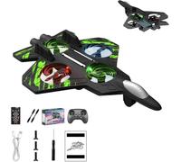 Rc Jet Toy - Stunt Fighter with 360° Flips & LED Lights, Remote Control Helicopter, Foam Airplane for Kids and Beginners
