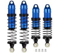 RC Jouets Parts For LOSI For Mini-B 1/16 4Pcs Front Rear Shock Absorber Oil Dampr Set 50mm And 60mm Upgrade Parts Replacement Replace Crawlers(Blue)