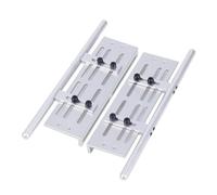 RC Jouets Parts For SCX10 I II For TRX4 For Wrangler For Rock 1/10 2 Pcs Aluminum Alloy Sliders Adjustable Side Step RC Crawler Car Upgrade Parts(Silver)