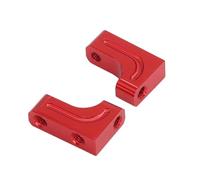 RC Jouets Parts For Tamiya For TT-02 XV-01 TB-03 1/10 2Pcs Metal Servo Mount Fixed Bracket Stand RC Car Upgrade Parts Replacement Replace(Red)