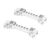 RC Jouets Parts For Traxxas For TRX-4 For TRX6 1979 For Bronco 1/10 CNC Alloy Front Rear Body Mounts 8215 RC Car For Sport Replacement Replace(Silver)