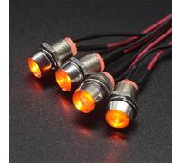 RC LED Light Kit,KINGCOO RC Car Headlight Taillight LED Light Bright Spotlight Roof Lamp for 1/10 1/8 1/12 1/18 RC Crawler Drift Car Truck DIY Parts Retrofit Accessories (Yellow, 4LED)