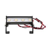 RC Light Bar, RC Crawler Lights RC 4LED Super Bright Roof Lamp 55mm Light Bar RC Roof Lights RC Roof Light for Trax 1/16 Teton 1/16 Summit 1/16 E