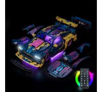 RC Light Set Compatible with LEGO 42236 Custom Garage Ford Mustang GT Car | Lighting Kit Compatible with LEGO Custom Garage Ford Mustang GT Car,Easy Installation,Flexible LED Strip,Ideal Gift,No Model