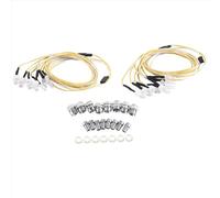 RC Lighting Kit For 1/10 2PCS 8mm 5mm RC Acce Ssory Lights Model Drift Car Vehicle White Red And Yellow Upgrade Accessories Replacement Parts
