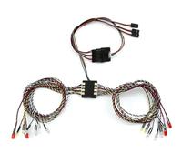 RC Lighting Kit For Tamiya For Kyosho For HSP For HPI For Axial For Traxxas 1/8 1/10 RC Car 16 Light System Front And Rear Lamp Turn Signals Brake
