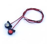 RC Lighting Kit For Tamiya For Scania 770S For Volvo For Benz For Man TGX 1/14 2pcs Two Colors Position Lights Warning The Width Lamp RC Truck Tipper Car(White and red)
