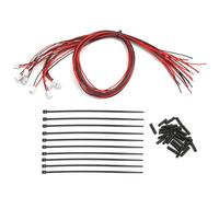 RC Lighting Kit For Tamiya For Scania 770S R620 For Volvo For Benz For Man 1/14 Lighting System PH2.0 Expand Terminal Line Wire RC Truck Parts(Red)