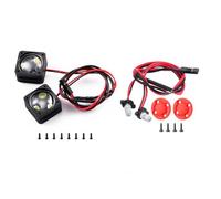 RC lighting Parts For Phoenix VS4-10 1/10 2Pcs Angel Eyes Light Blue White Spotlight Headlamp RC Crawler Model Car Decoration Parts(1Set-1)