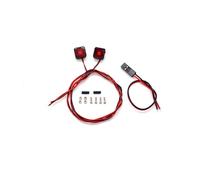 RC lighting Parts For Tamiya For TRX4 For Defender For Bronco For SCX10 1/14 8x8mm 11x5mm Plastic Material Warning Profile Lights RC Tipper Cars(Red 2)