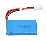 RC Lithium Battery 7.4V 2500mAh, High Capacity Remote Control Boat Battery, Lightweight and Durable LiPo Battery for Feilun FT009 Speedboat, Compatible with RC Cars and Airplanes