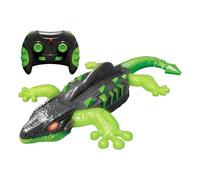 RC Lizard - Electronic Robot Reptile Toy That Climbs Walls | Interactive Moving Fake With Light Up Eyes USB Rechargeable Stunt Car Scary Halloween Prank Gag Present Durable ABS Pla