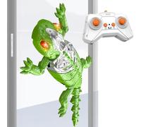 RC Lizard Toy - Robot Gecko Remote Control, 360° Rotating Crawling Action, LED Light Eyes, Sturdy Fun Prank, Interactive Play | RC Toy for Boys Girls Home Party Wall Floor Birthday Christmas