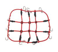 RC Luggage Net High Simulation Decorative RC Crawler Car Luggage Net Accessory for TRX4M 1/18 RC Cars and scx24 1/24 RC Cars Made of Premium Nylon Material (Red)