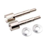 RC Metal 101228 Wheel Axle 2Pcs For HPI Racing 1/10 For Bullet 3.0 ST/MT Truck(Silver)