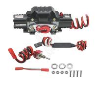 RC Metal Automatic Double Motor Simulated Winch For 1/10 RC Crawler Car Axial SCX10 TRX4 D110 Tamiya CC01 RGT86100V2