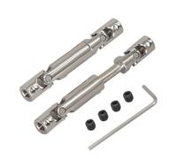 RC Metal Drive Shaft Set Front and Rear for 1/12 98 99S | Heavy Duty Steel CVD Transmission Axle Propshaft Upgrade Parts for RC(1pair)
